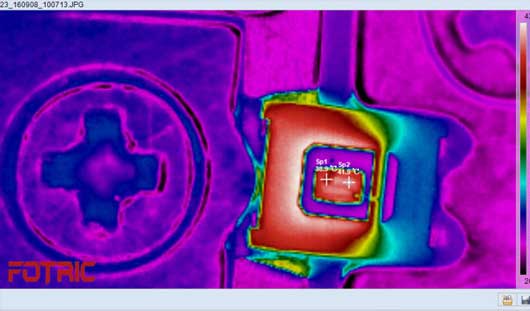 FOTRIC 220系列热像仪应用于LED功率型芯片温度检测